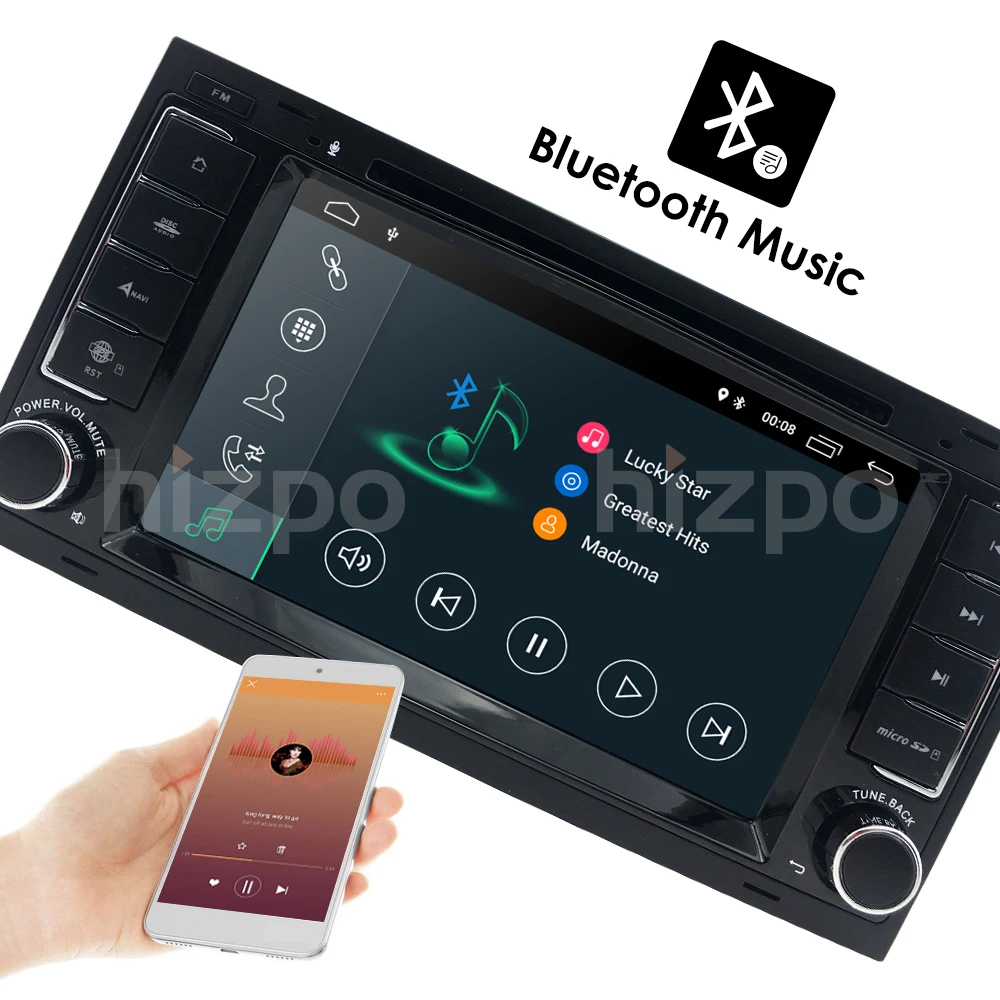 Best IPS 4G Android9.0 2din Car DVD player For VW Touareg T5 Transporter Multivan multimedia GPS RADIO navigation SWC DVR RDS DAB DSP 12