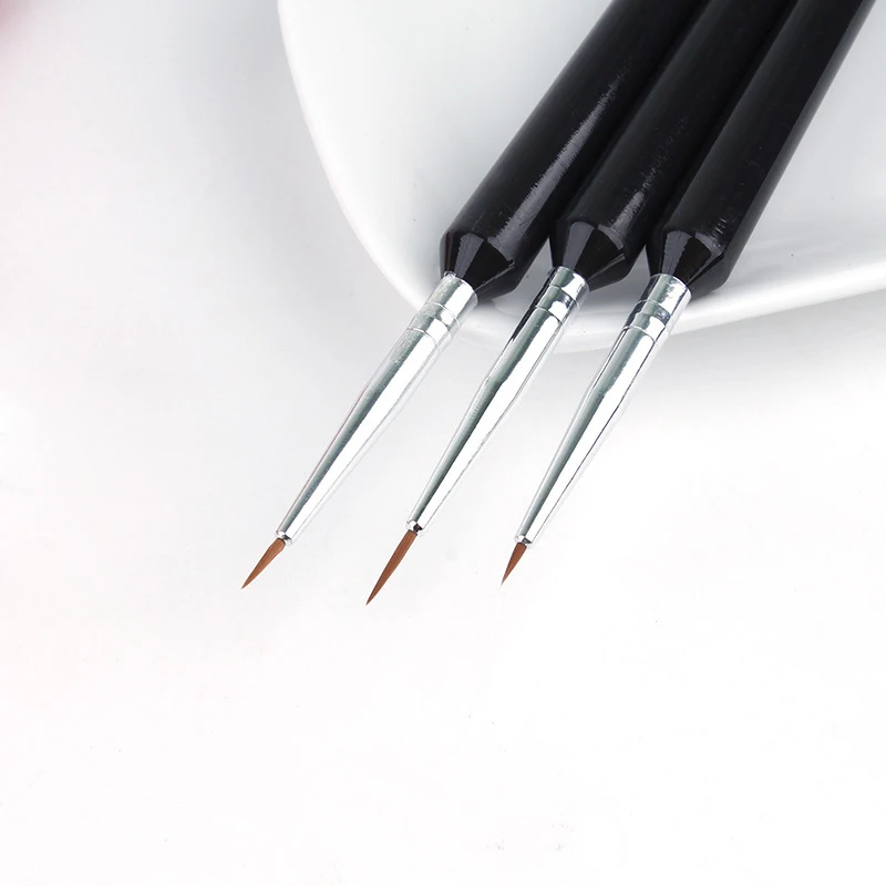 3 шт./компл. ногтей гелевая ручка лак для ногтей Pen Set ногтей аксессуары пунктирная ручка для ногтей Esmalte vernis акриловая краска nagellak карандаш - изображение