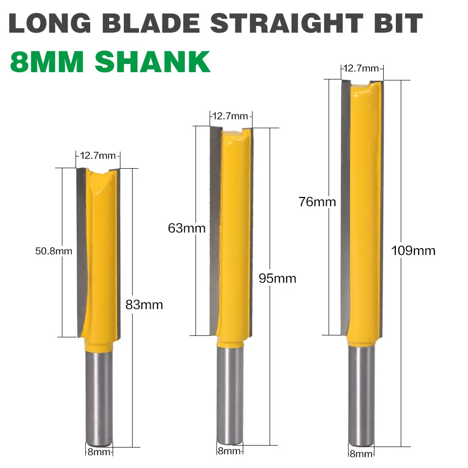 1 pc Straight Dado Router Bit 1 2