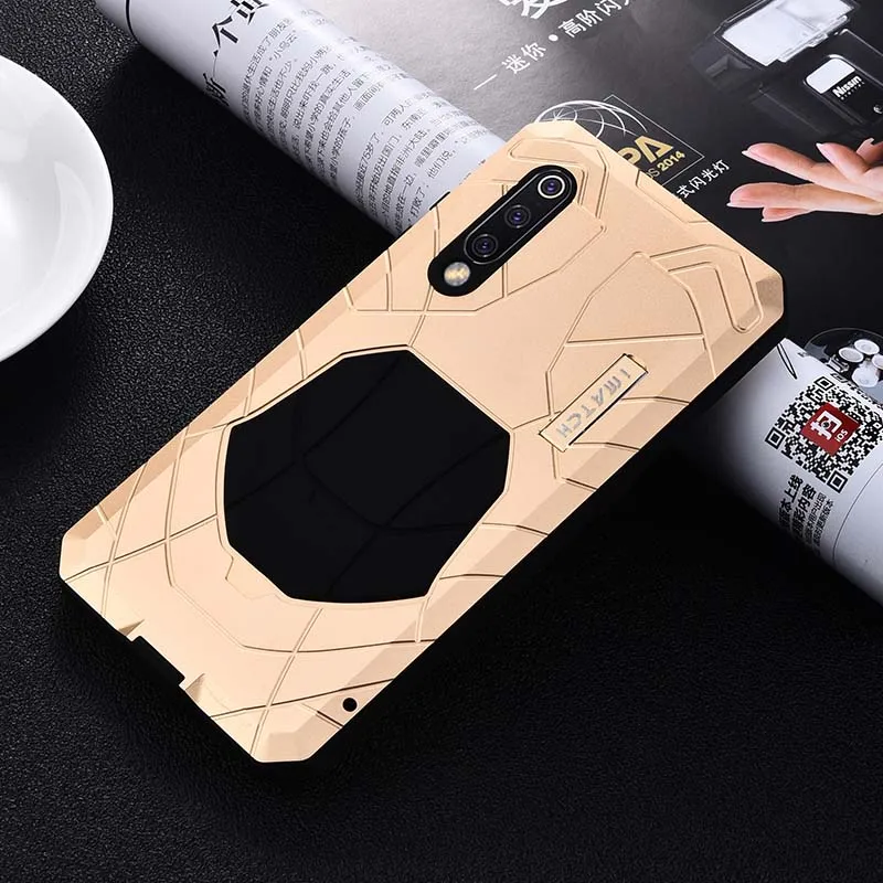 

Luxury Outdoor IMATCH Sports Army Tactical Shockproof Metal Silicone Phone Case Cover For Xiaomi Mi 9 6.39 inch Coque KS0137