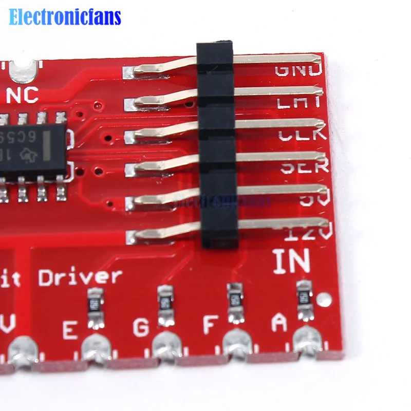 DC 5V TPIC6C596 большие цифры водителя 6," 7-сегментный светодиодный Дисплей модуль для андрино электронный комплект Модуль платы блока программного управления