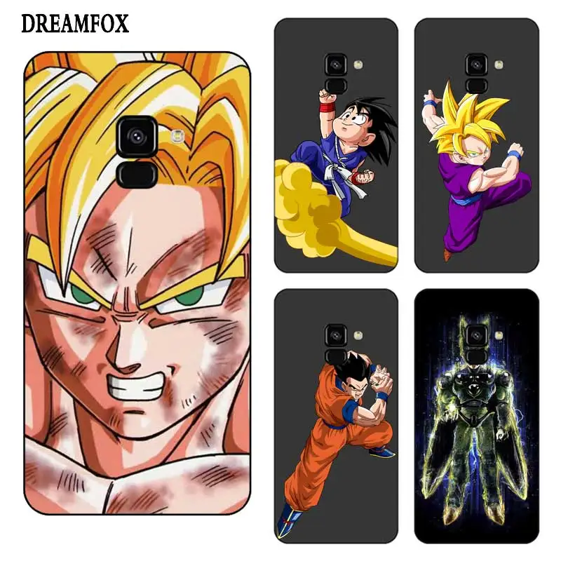 N317 Dragon Ball Cartoon Black Silicone Case Cover For Samsung Galaxy J2 J3 J4 J5 J6 J7 J8 Pro Plus Prime 2018 2017 |