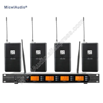 

D400 4x100 Channel Digital Wireless Microphone System 4 Bodypacks Transmitter Micwl.Audio D400-001