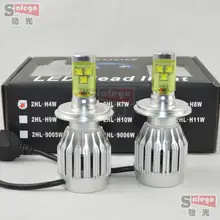 6000LM 60w cree H4 led headlight lamp Hi/Lo car auto H4 led headlight Intergrated led headlight bulb LED Fog Day Light Lamp Bulb