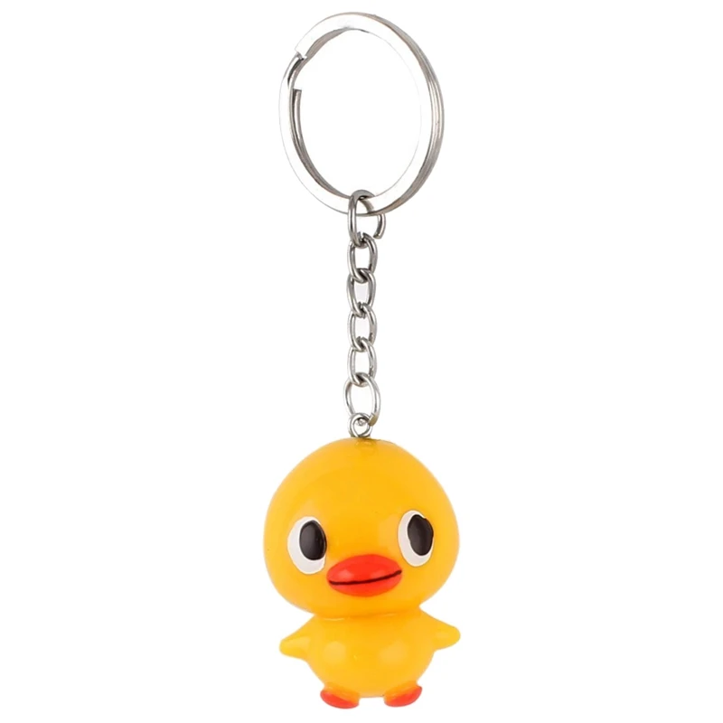

Yellow duck pattern key chain mobile phone backpack hanging ornament