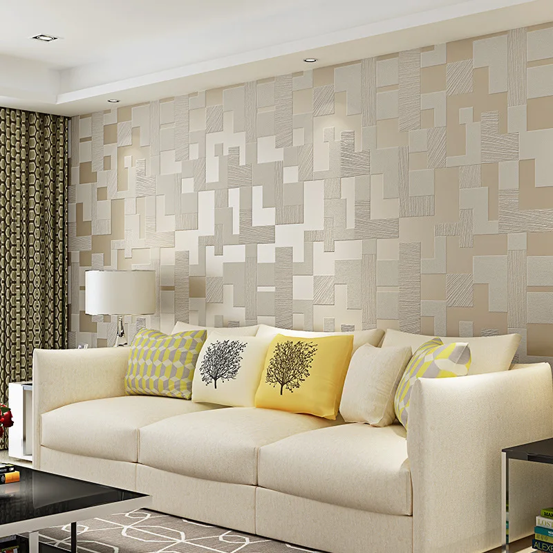 wallpaper for walls 3 d Modern Mosaic Reliefs Wallpaper Bedroom Living Room TV Background 3d Wallpaper papel de parede Beibehang