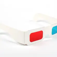 1000 шт новейшая бумажная оправа 3D очки красный синий/голубой цвета DHL