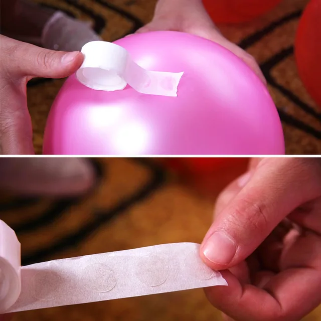 100Pcs Balloons Glue Dot Foil Latex Balloon Removable Stickers attach balloons to ceiling wall