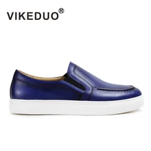 Vikeduo/мужская повседневная обувь ручной работы на заказ; натуральная коровья кожа; высокое качество; модные роскошные вечерние туфли для отдыха; дизайн