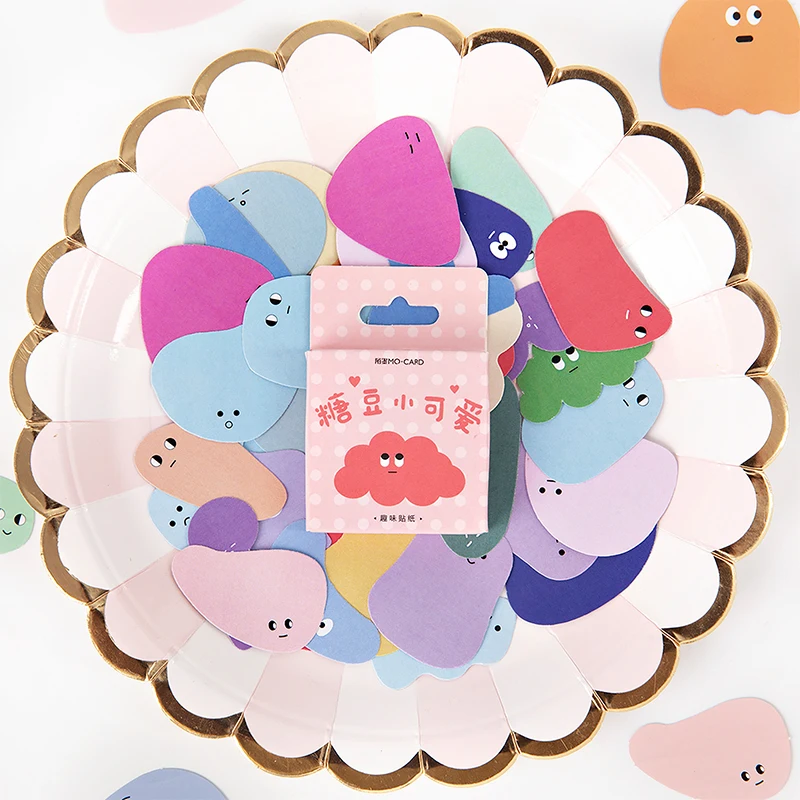 

46pcs/pack Various shapes Totem Memo Stickers Pack Posted It Kawaii Planner Scrapbooking Stickers Stationery Escolar School Supp