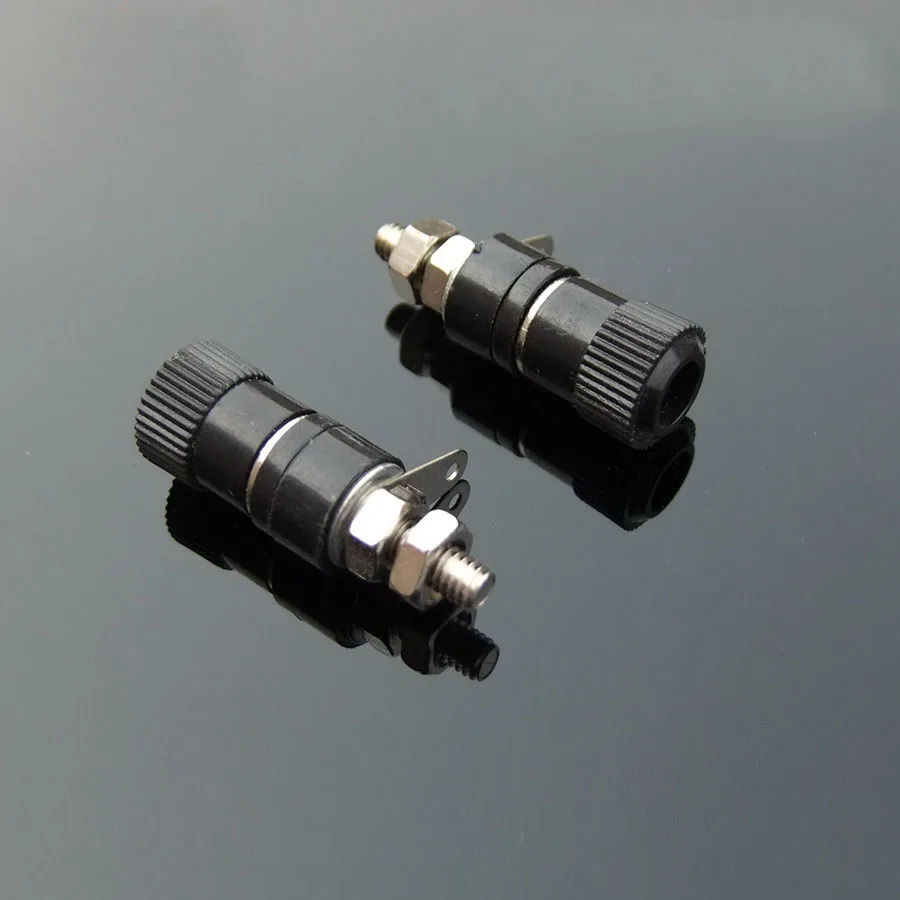 

Red/ Black 4MM Female Banana Plug ABS 4mm Connector Grounding Column Instrument Sound Collocation Model DIY Banana Plug JS-910B