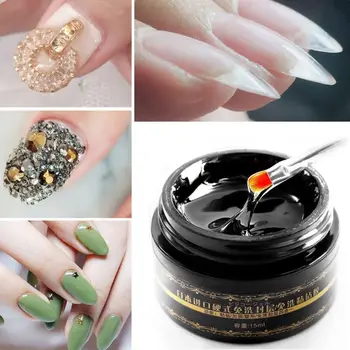 

15ml Nail Art Glue Crystal Gel Super Adhesive For Rhinestone Foil Sticker Tips