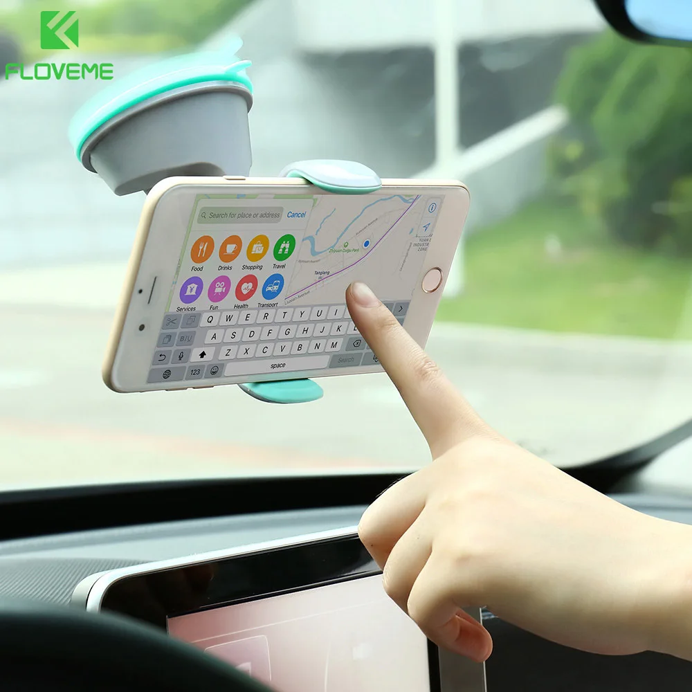 KISSCASE Car Phone Holder For iPhone X 8 7 6 Plus 360 Air