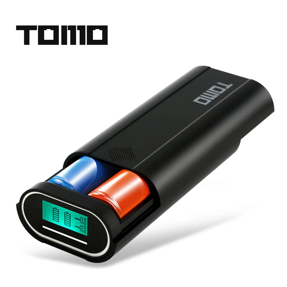 

TOMO M2 2 x 18650 Li-ion Battery DIY portable Smart Charger can be used as external mobile power bank Dual Outputs