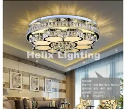 Современные европейские Кристалл LED Потолочные светильники современный потолочный светильник для Гостиная Спальня дома Освещение lamparas де
