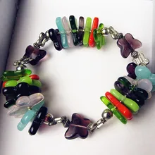 Изготовленный на заказ ручной работы Mu стеклянная фигурка бабочки креативный стеклянный браслет аксессуары амулеты пасхальные украшения для женщин подарок