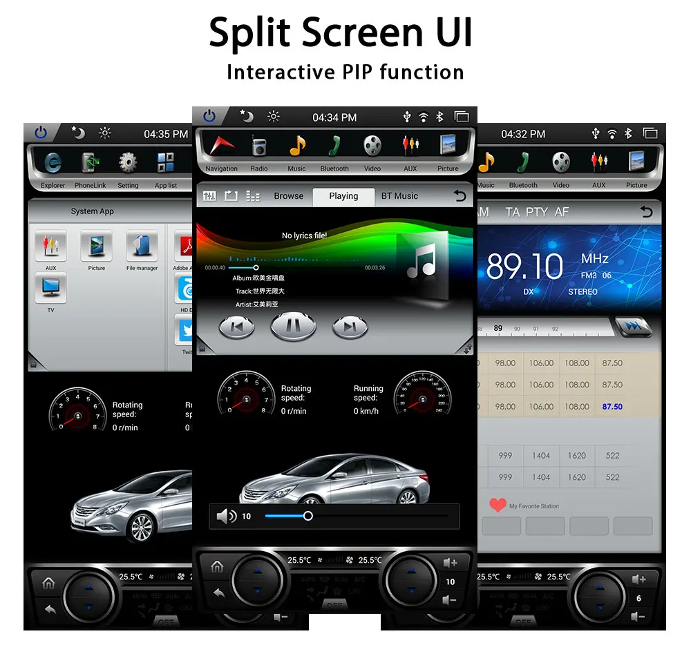 Flash Deal Krando Android 8.1 10.4" Tesla Vertical car dvd audio player For Hyundai Elantra 2011-2013 gps navigation multimedia play store 4