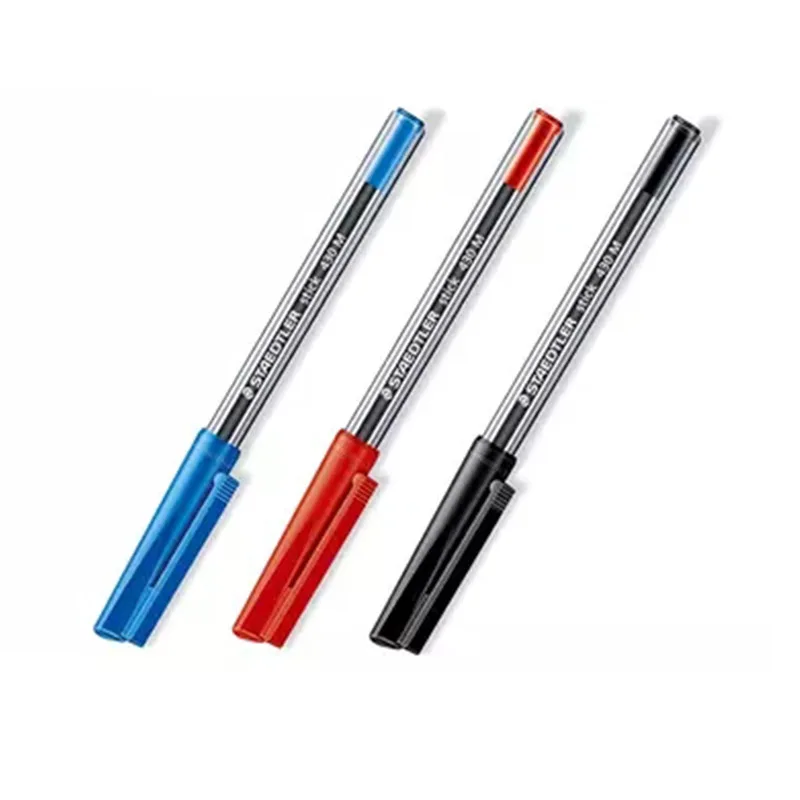 10 шт. шариковая ручка Staedtler 430 м, 0,7 мм, 10 шт./лот, красные, синие, черные, школьные и офисные принадлежности