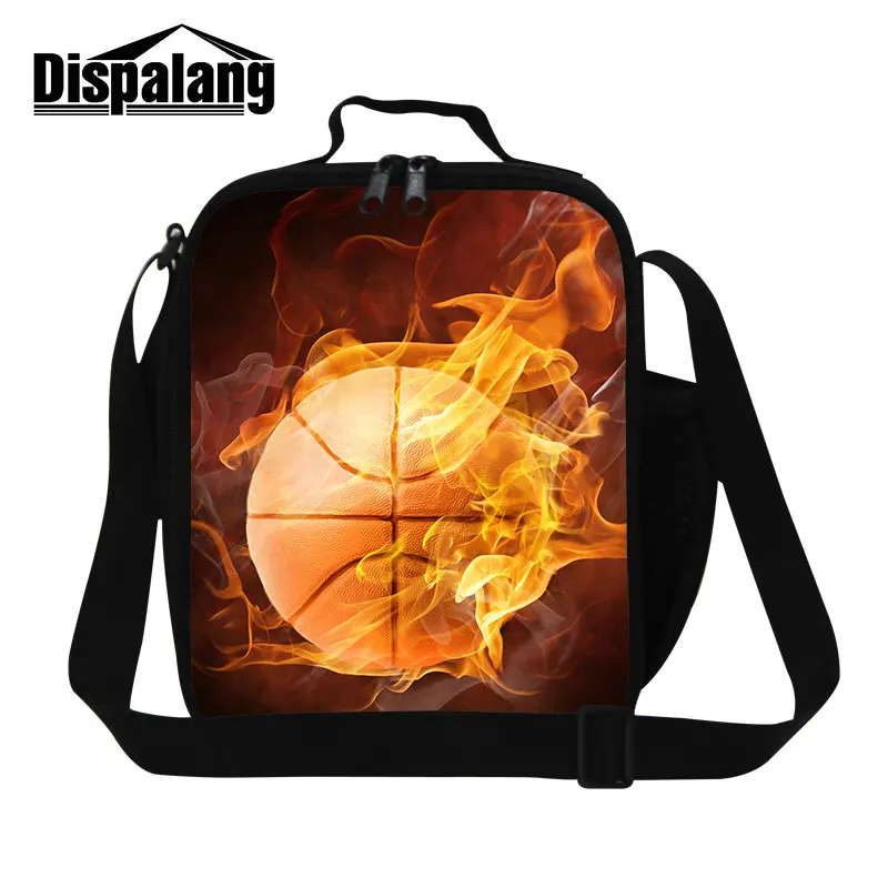 Dispalang hot sale basket ball printed lunch bags for boys children lovely design balls cooler bag for school meal food lunchbox boys-lunch-bag : image Dispalang hot sale basket ball printed lunch bags for boys children lovely design balls cooler bag for school meal food lunchbox boys-lunch-bag