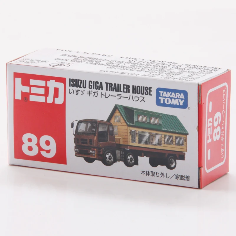 Takara Tomy Tomica 1/64 ISUZU GIGA прицеп Дом металлический литой автомобиль игрушечный автомобиль № 89