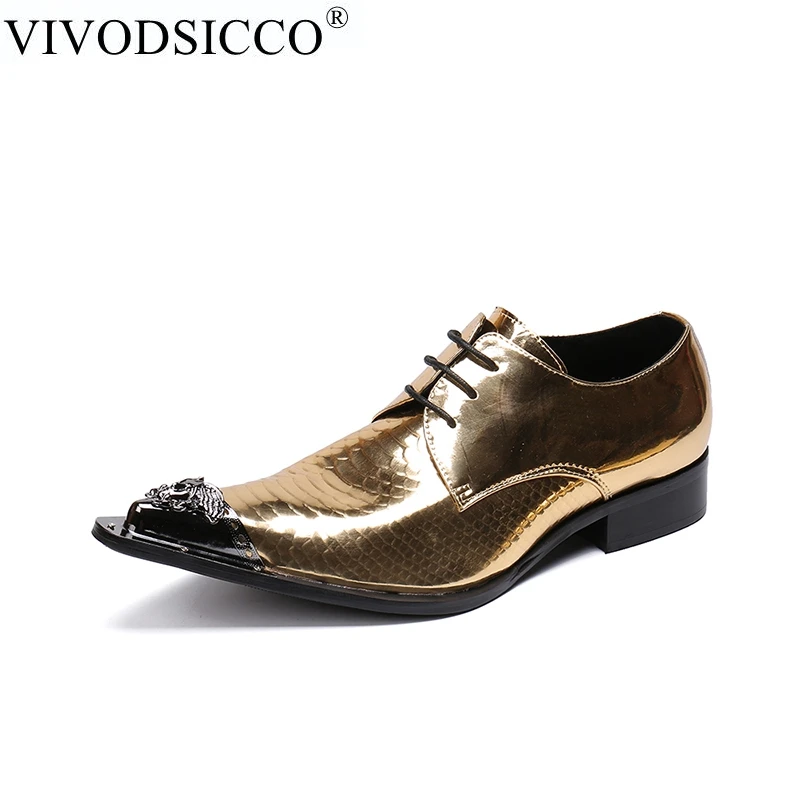 Zapatos de charol dorados calzado de marca lujo, plano, brillante, oxford, de diseñador de oficina|Zapatos formales| - AliExpress