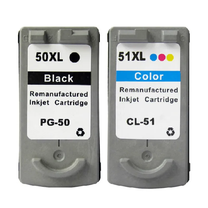 

Ink Cartridge PG 50 CL 51 Compatible for Canon Printer Pixma IP2200 MP150 MP160 MP170 MP180 MP450 MP460 MX300 MX310 Inkjet