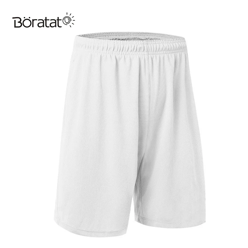 Быстросохнущие спортивные баскетбольные шорты для бега фитнес дышащие мужские спортивные шорты для улицы тренировочные спортивные шорты - Цвет: White