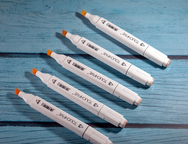 Touchfive двуглавый принадлежности для художественных эскизов Марка ручка спиртовой фломастер растворимый ручка мультфильм граффити маркеры ручки для дизайнеров