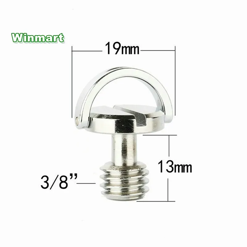 5pcs 3/8" D ring Iron Slotted bolt camera screws for Camera platform