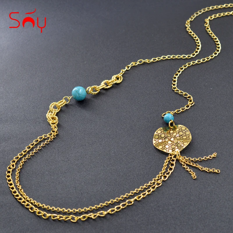 Женское длинное ожерелье Sunny Jewelry модное ювелирное изделие длинная цепочка