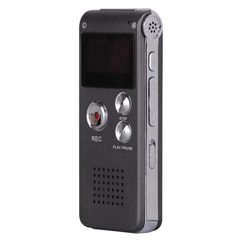 Перезаряжаемый N28 16 ГБ 8 ГБ Цифровой диктофон 650Hr Диктофон MP3-плеер USB Flash поддерживает MP3 WMA ASF WAV музыкальные форматы