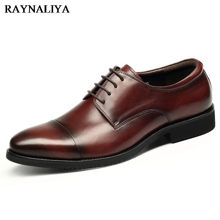 Big Size 37-44 High Quality Cow Leather Dress Shoes Round Toe England Style Business Wedding Formal Flats Black Shoes YJ-B0005 england style slim fit suit black size l