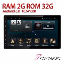 Auto multimedia para Toyota hilux 2016 9 ”Android 6.0 topnavi vehículo media PC Radios 2G Ram 32G rom Multi Touch GPS Navigator
