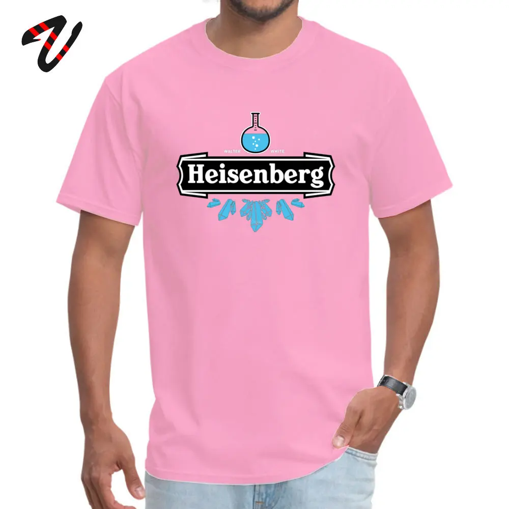 Cheap Heisenberg Blue Crystal Normal Short Sleeve T Shirts Autumn Round Collar 100% Cotton Tops T Shirt for Adult T-Shirt Normal Heisenberg Blue Crystal 10875 pink