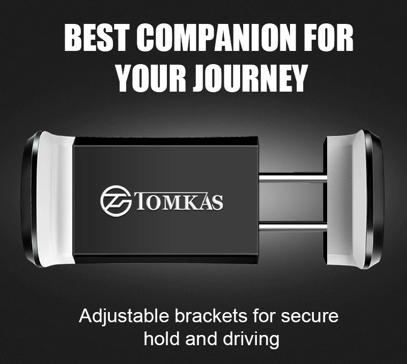 TOMKAS Car Phone Holder for iPhone 6 Sumsung Air Vent Mount Car Holder 360 Degree Ratotable Universal Mobile Car Phone Stand