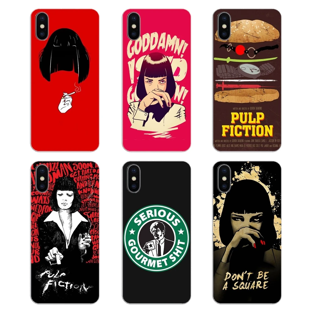 

Mia wallace Pulp Fiction art Poster Soft Transparent Bag Case For Samsung Galaxy A5 A6 A7 A8 A9 J4 J5 J7 J8 2017 2018 Plus Prime