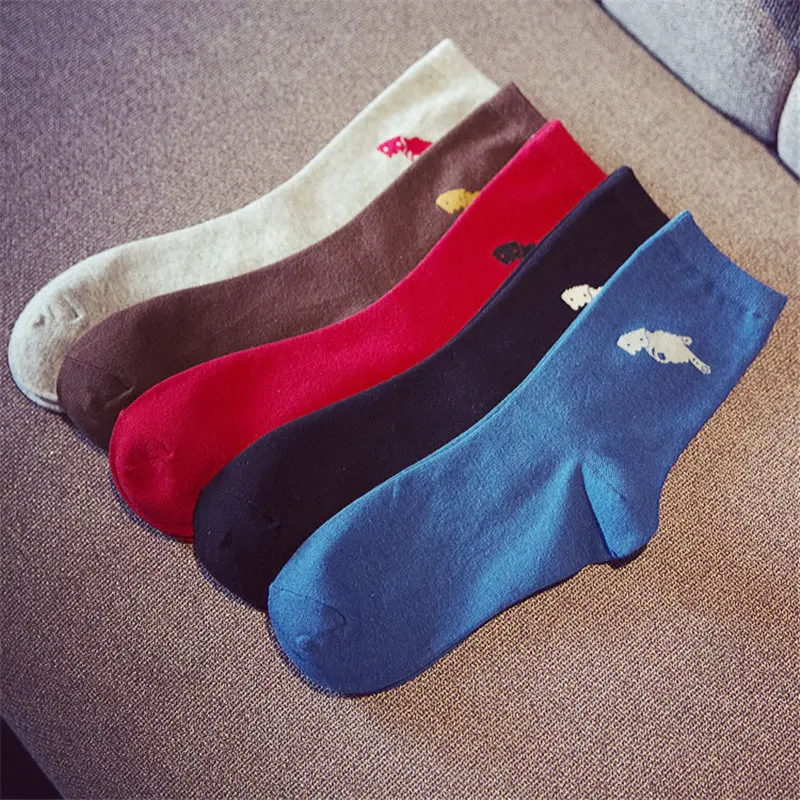 

Harajuku Cool Men Gun Patterned Long Socks Novelty Men's Pure Cotton Tube Sock Hip Hop Cheap Socks
