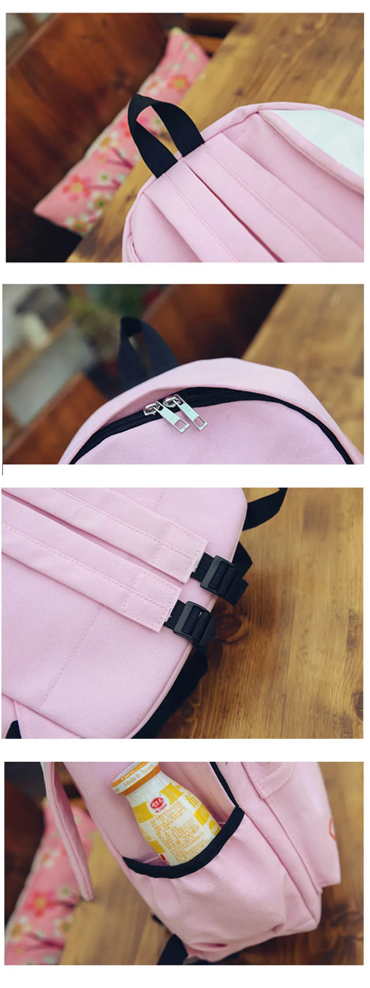 HISUELY Fashion Canvas Backpack Cartoon Rabbit Ears Back pack Women Casual Students School Bags Student Rucksack Collenge Style best stylish backpacks for college