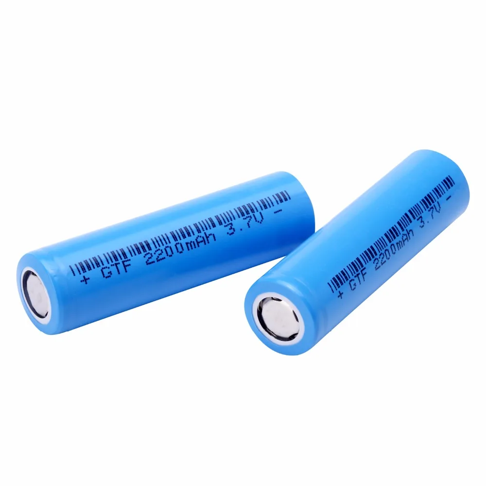 GTF 3 7 V 18650 батарея литиевая 2200mAh перезаряжаемые батареи для фонарика факел Литий
