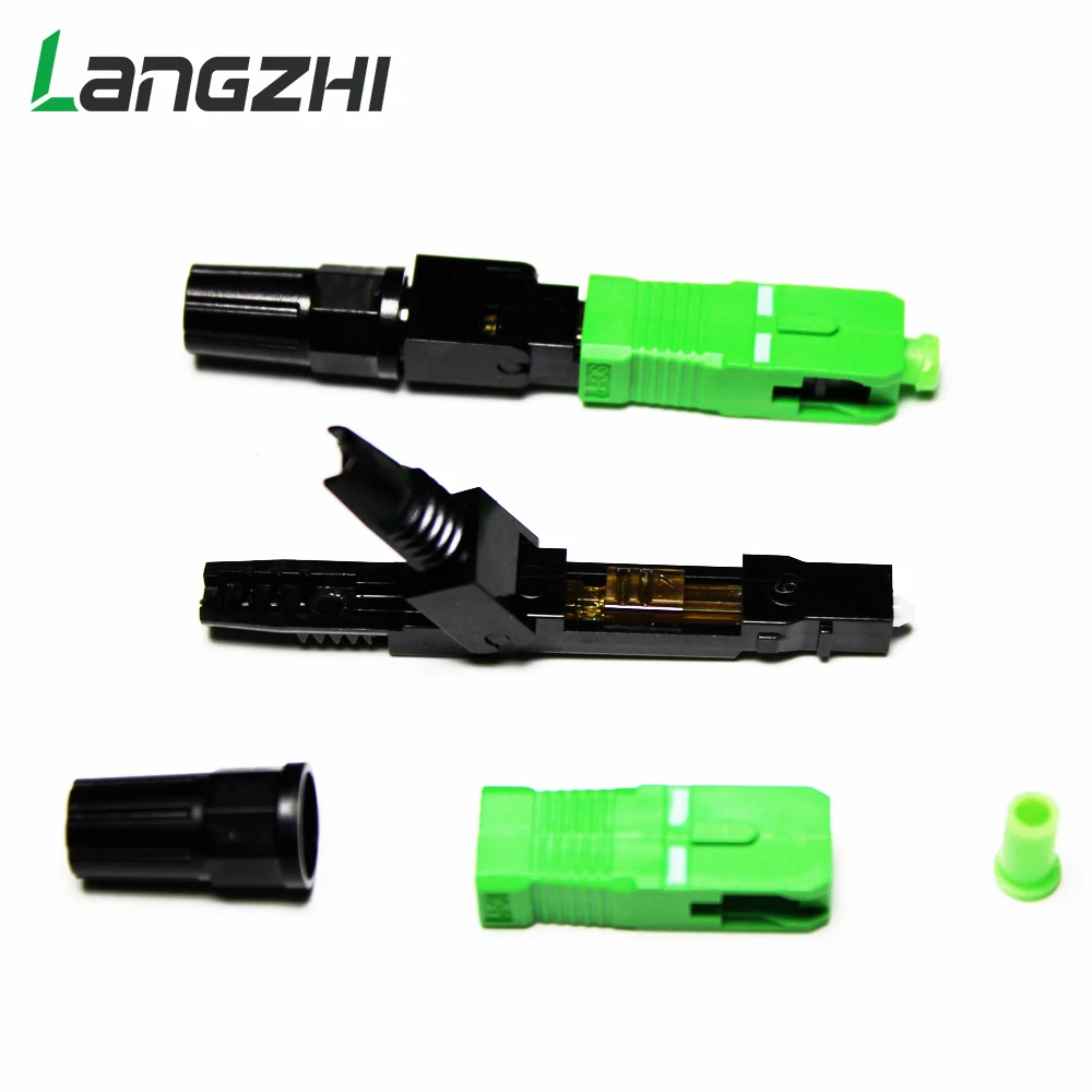 

200Pcs/box Ftth SC Apc Single-mode Fiber Optic Sc Apc Quick Connector Sc-Apc Ftth Fiber Optic Fast Connector
