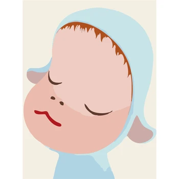 

Digital Oil Painting Framess Painting By Number Abstract Cartoon character -1 Art Home Decoration Wall Canvas Painting 40X50CM