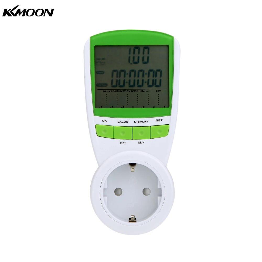 

Digital wattmeter voltmeter portable Power Meter tester 230V 50Hz LCD Digital Wattage Voltage Current Frequency Monitor Analyzer