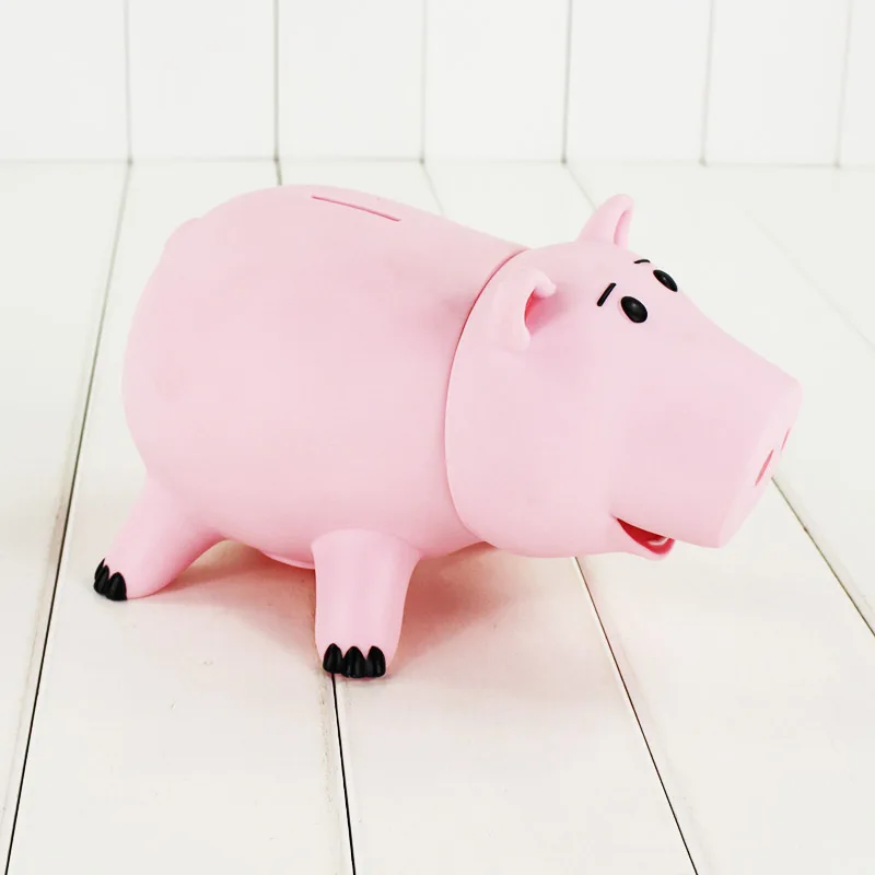 

New Hot Animal Toy Story Pink Piggy Bank Saving Coin Box PVC Action figure Doll Toys For Kids Birthday Gifts