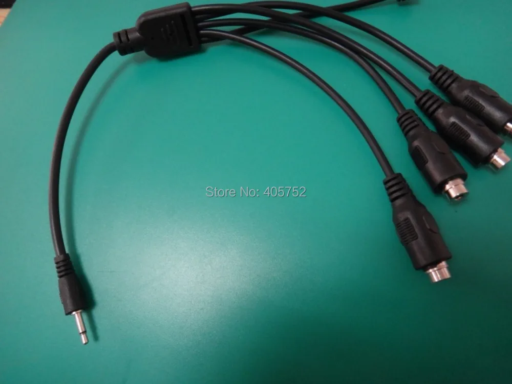 

DHL Freeshipping 500pcs/set 1PC DC 2.5mm to 5PCS Plug Hole 2.0mm Adapter Tieline Short Cables Electrode Wires