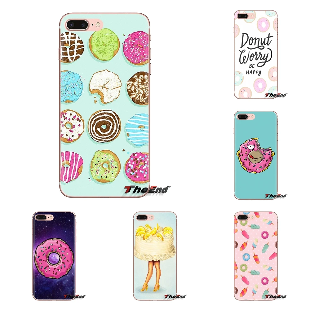 Мягкие прозрачные чехлы для iPod Touch Apple iPhone 4 4S 5 5S SE 5C 6 6S 7 8 X XR XS Plus MAX Donuts LOVE Candy Cake |