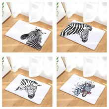 CAMMITEVER черный белый Зебра Мягкий ковер для спальни напольный коврик ковры для гостиной ковер