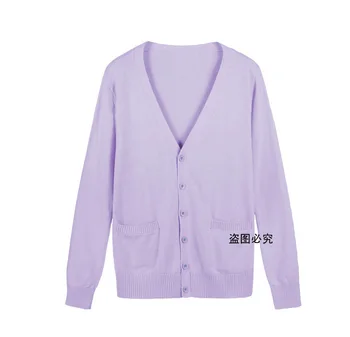 

Winter Long-sleeved V-neck cardigan Sweater multi color JK Women Cotton Knit Cosplay K-ON anime custom clothes