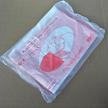 

100 pcs/bag Waterproof Disposable Salon Clear Shampoo pad for Barber Salon Hairdressing Hair Styling Tools 53x42cm