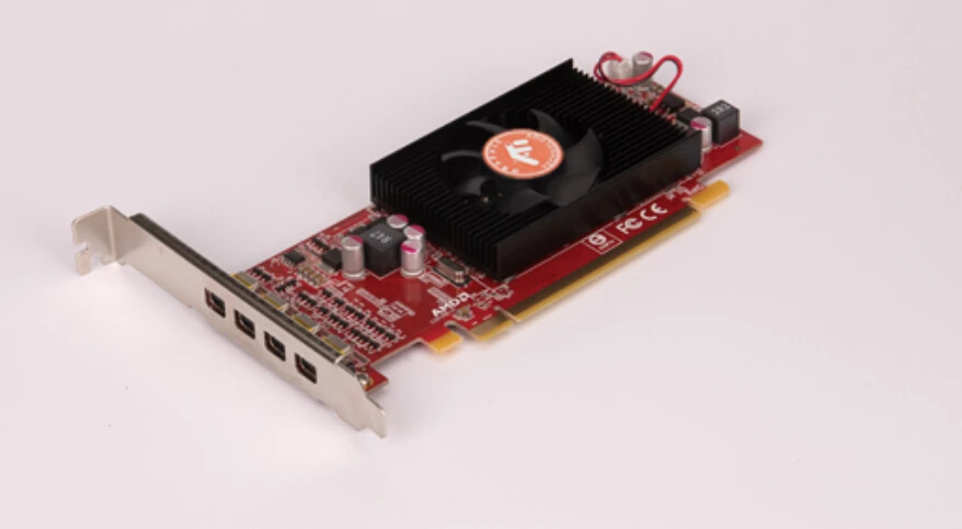 New Graphics card HD6570 Four-screen multi-screen graphics industrial stocks extend special stitching 4DP turn VGA DVI HDMI