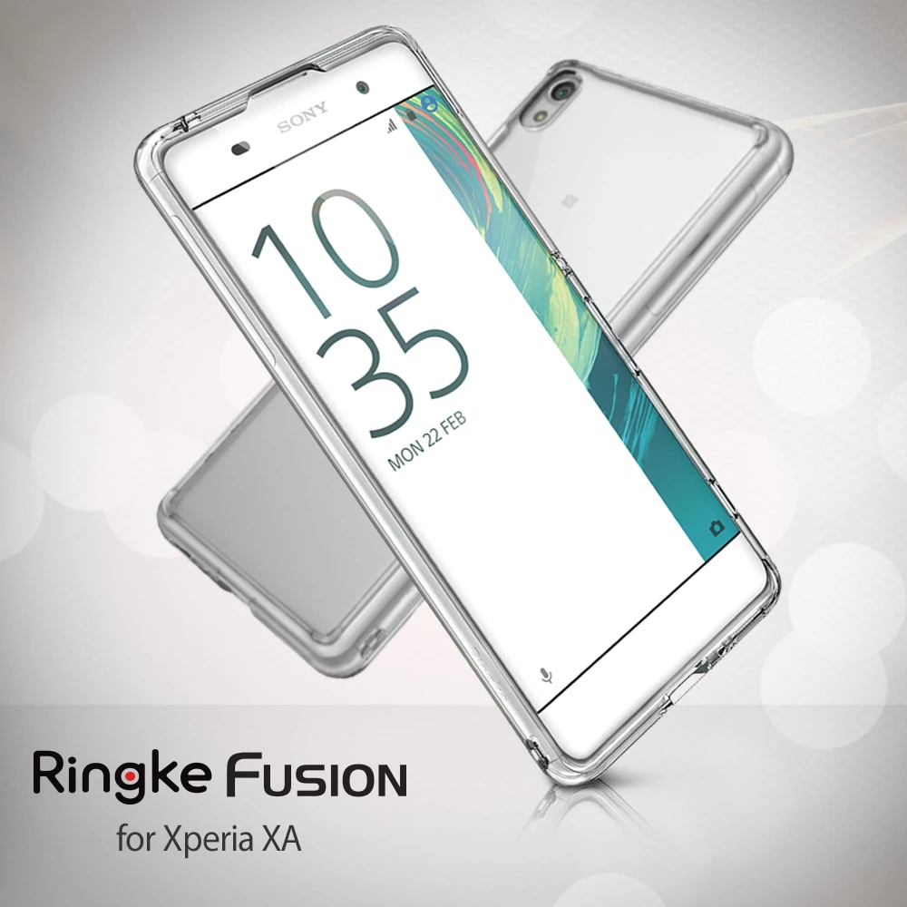 imágenes para Caso para Xperia XA Ringke Fusión de Grado Militar de Cristal Claro Panel trasero de TPU Gota Marco de la Caja de Protección para Sony Xperia XA imágenes para Caso para Xperia XA Ringke Fusión de Grado Militar de Cristal Claro Panel trasero de TPU Gota Marco de la Caja de Protección para Sony Xperia XA